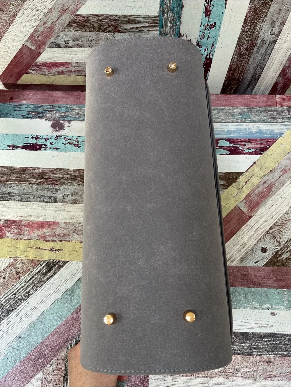 T3 Exclusive Aire 360 Luxe Carrying Case Sugar Plum EUC Vegan Suede Hair Travel